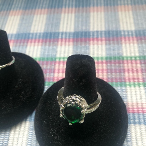 Fashion Green Stone Rings - Picture 7 of 8